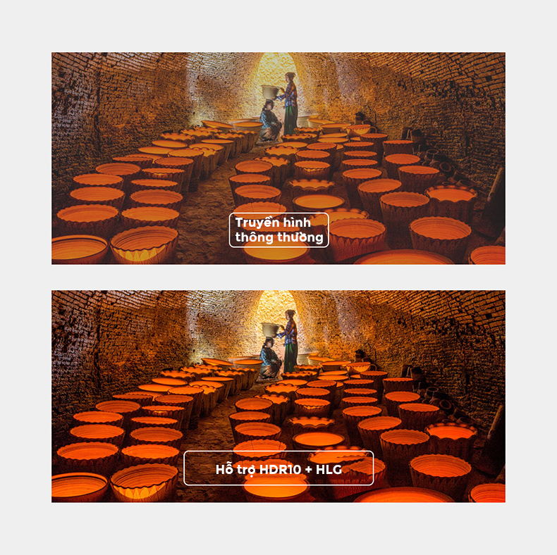 Hỗ trợ HDR10 + HLG