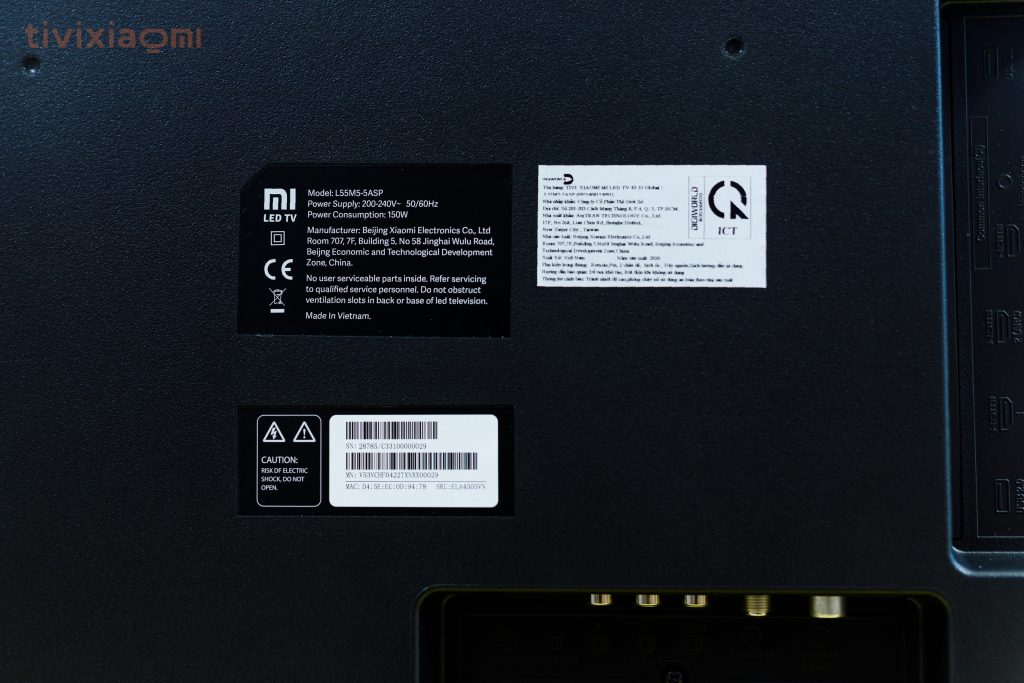 tivi xiaomi 55inch phiên bản quốc tế