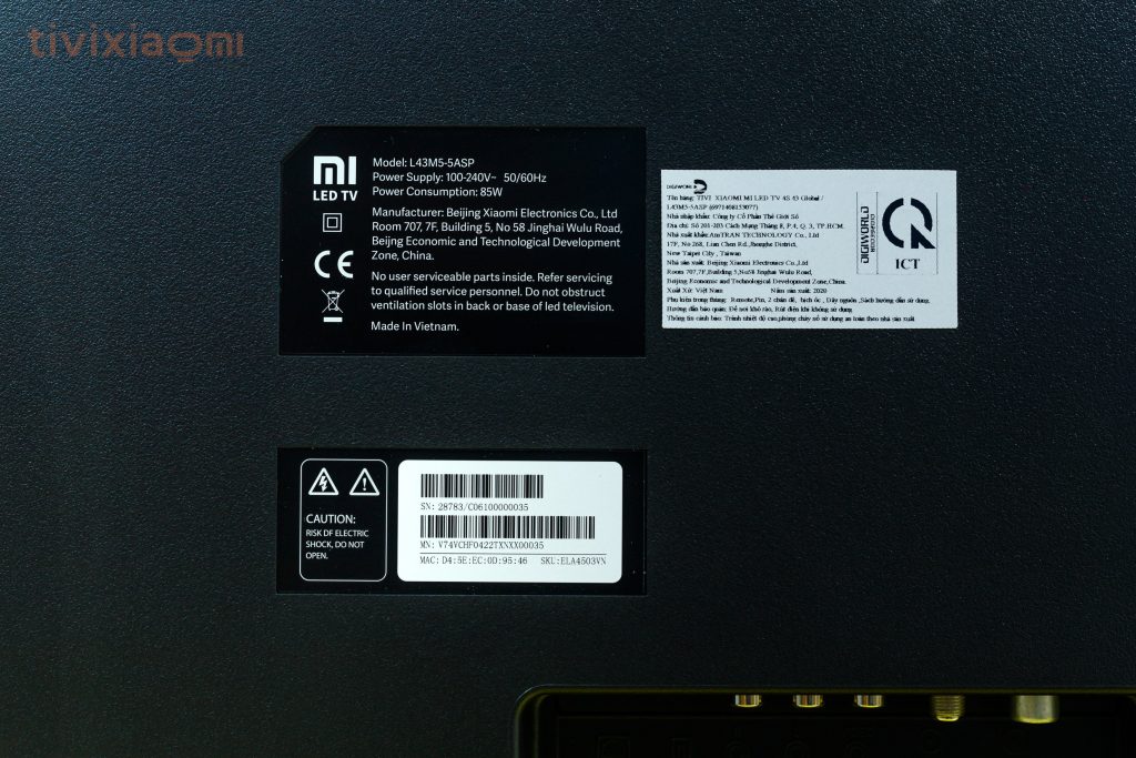 Mi LED TV 4S 43'' Global tivi xiaomi 43inch phiên bản quốc tế